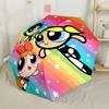 Powerpuff Girls Adventure Outdoor Automatic Umbrella Compact 8-Rib Lightweight Foldable Design for Outdoor Daily Use Stylish Accessory