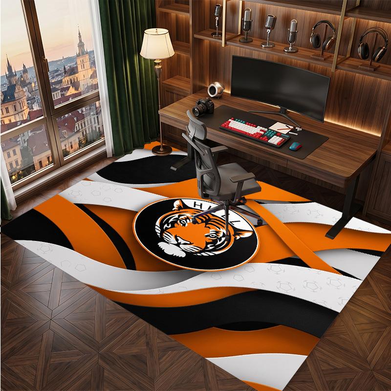 Hull City Football Print Crystal Velvet Rug, Comfortable Water Absorbent Non Slip Indoor Floor Carpet