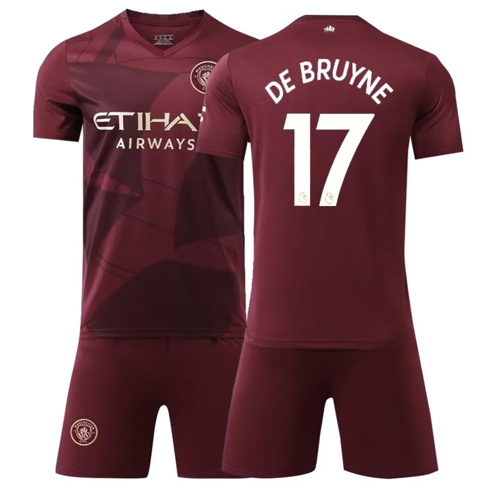2024-2025 Man City Second Away Jersey No.17 De Bruyne 18