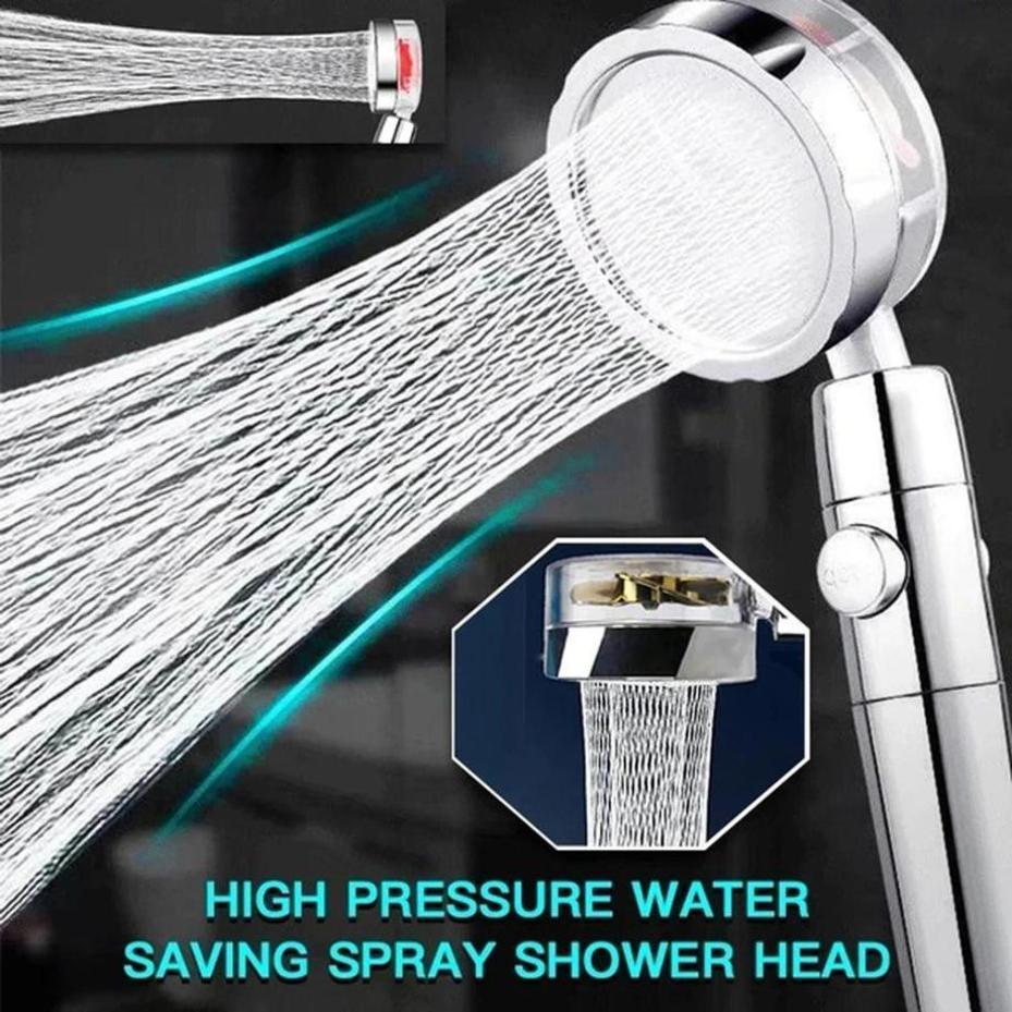 1 Pcs High Pressure Shower Head Handheld Water Saving Massage Spray With 360 Rotated Rainfall For Bath Fan