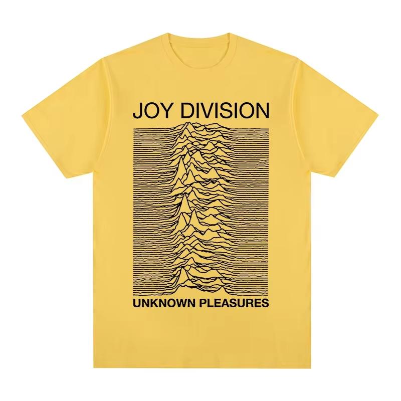 Joy Division Creative Line Print Summer High Quality 100% Cotton Casual Comfortable Men's T-Shirt Trendy Street Women Clothing