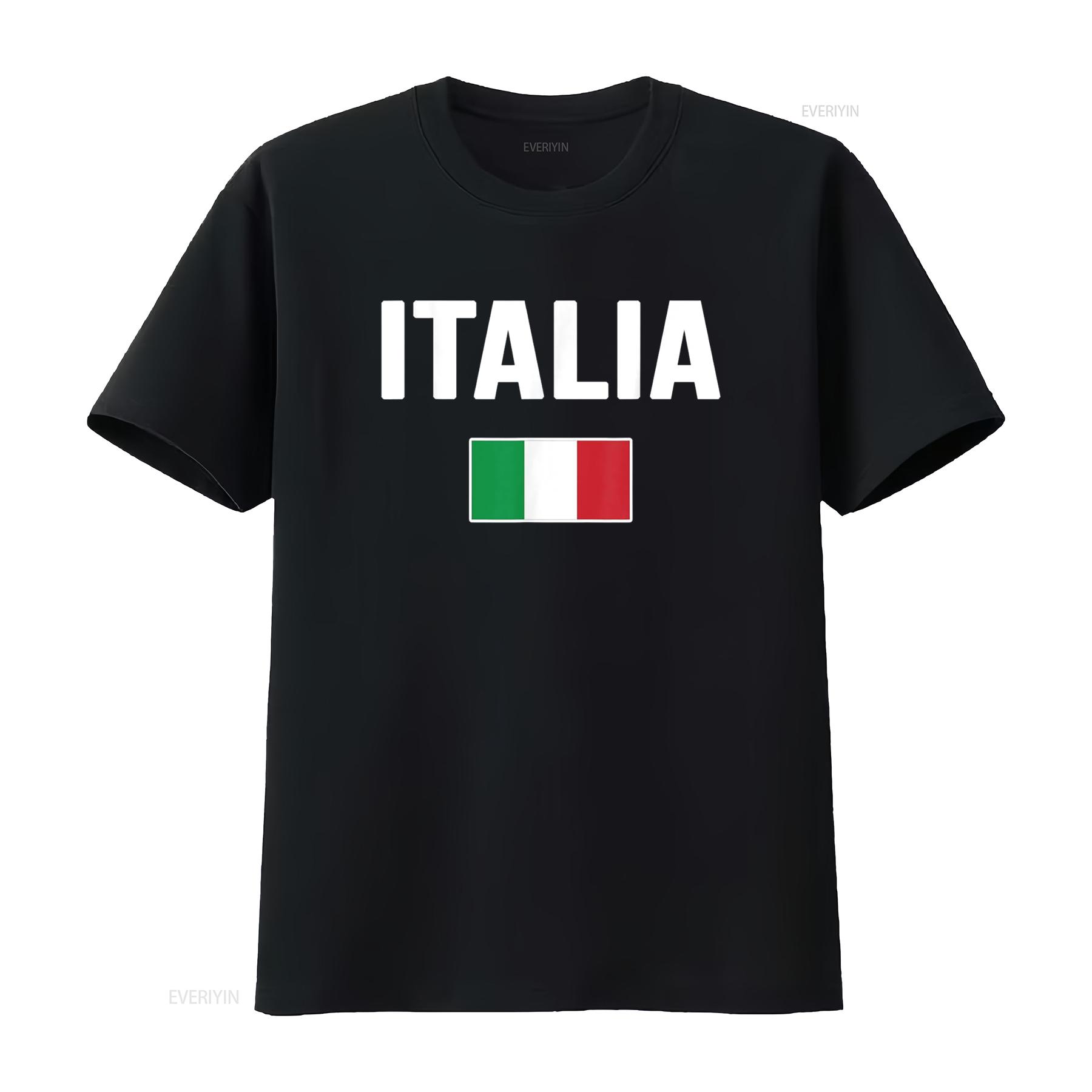 

Italy Italian Flag Italia Souvenir T Shirt vintage Washed Soft Versatile Breathable streetwear Unisex Stylish designer clothes 4XL