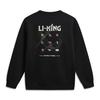 Li Ning DNA Series Winter Sports Inspired Limited American Retro Casual Fashion Versatile Logo Crew Neck Pullover Sweatshirt Men Sweatshirt AWDWC13-3