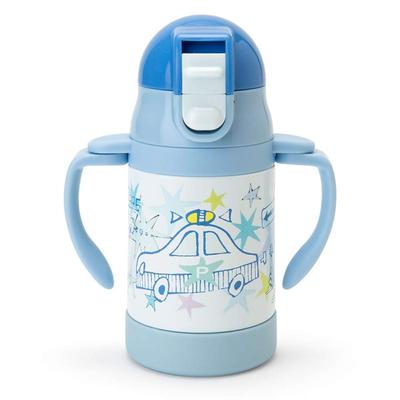 Children's Small Water Bottle 250ml Direct Drinking One-Touch Stainless Steel Bottle The Runabouts (Baby) Cold Storage Only Baby Lockable Lid B
