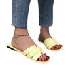 35-45 Large Size New Women's Slippers Flat Bottom Square Head Cross Cool Slippers Versatile Outer Wear Women's Drag