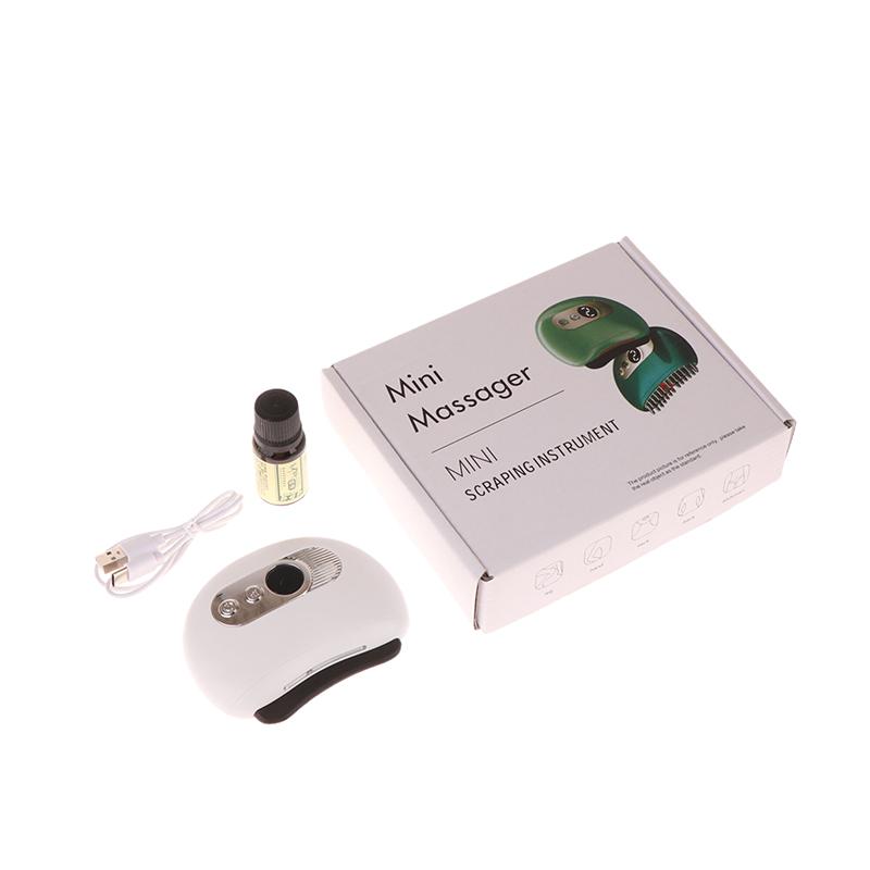 USB Electric Guasha Massager with Hot Stone Heating Vibration Facial Lifting Gua Sha Tool for Neck Back Face Skin Scraping Board