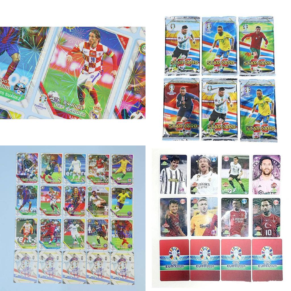 Carte Deluxe Stella del Calcio Coppa d'Europa Messi Ronaldo Neymar Carte Collezionabili da Scambio