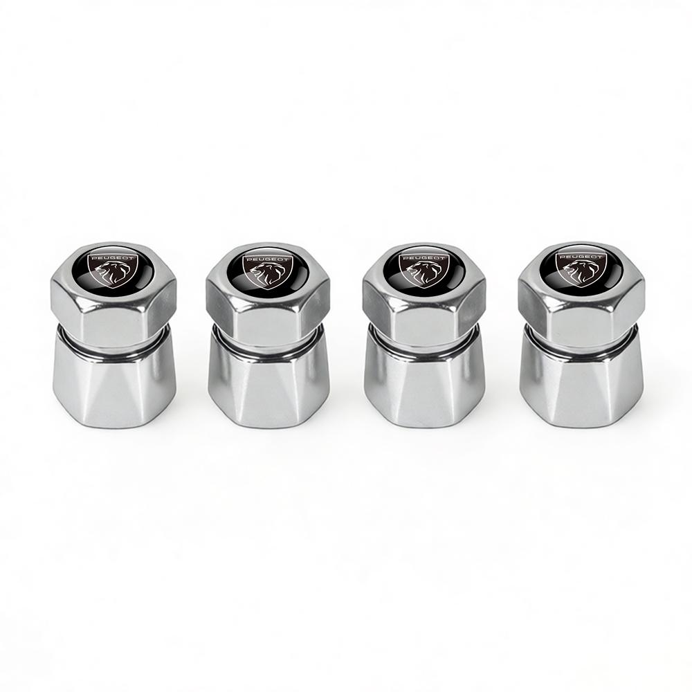 Aluminum Car Tire Valve Caps Diamond Tyre Valve Airtight Cover Waterproof Dust For Peugeot 206 207 208 306 307 308 508 106 2008