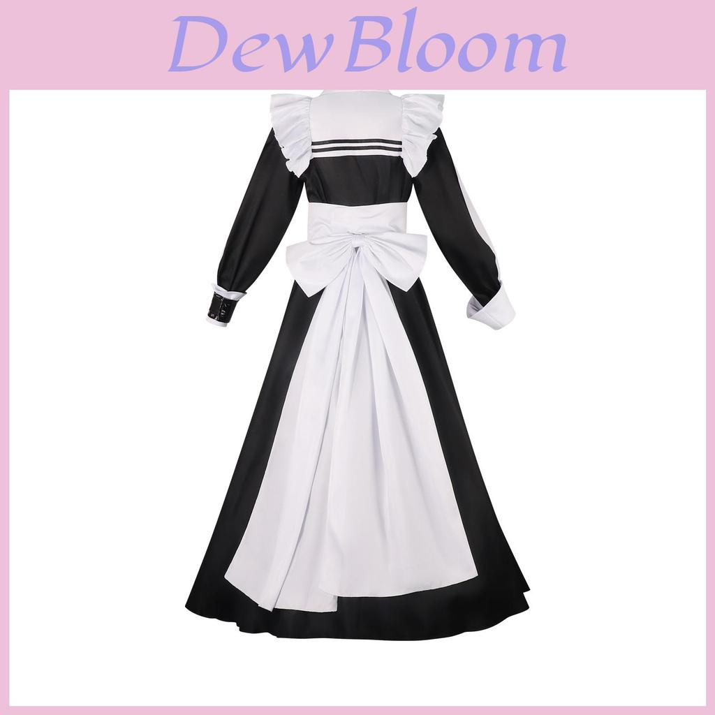 Playing Death Game To Put Food On The Table Cosplay Costume With Black White Maid Dress For Role Play