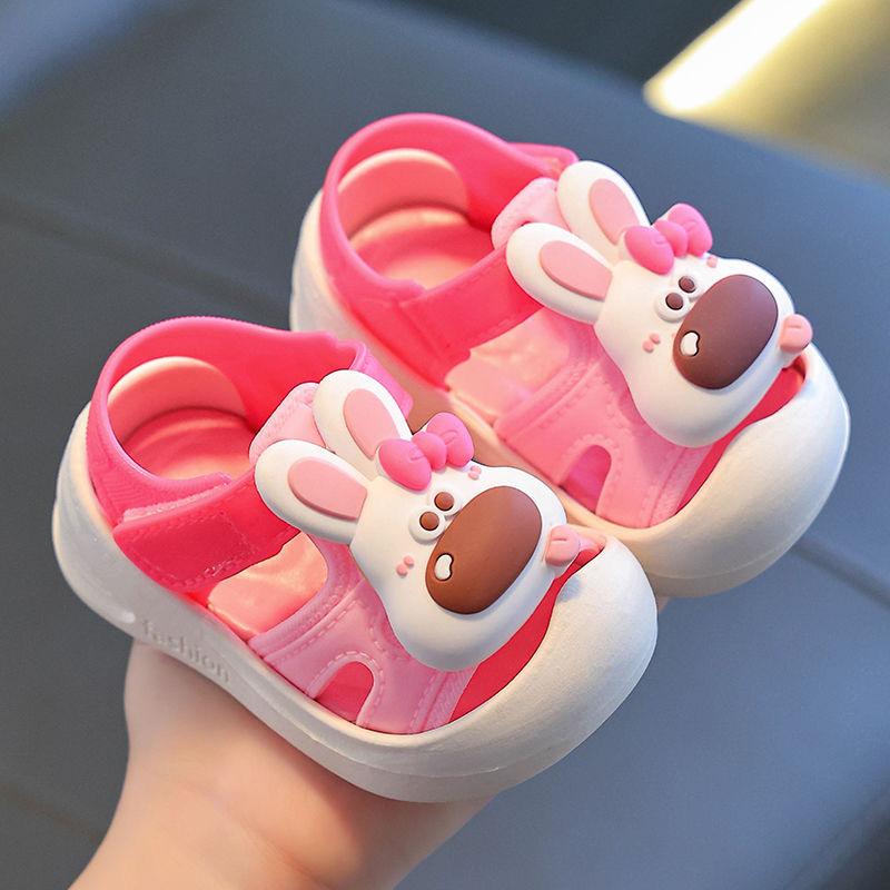 

Детские сандалии для мужчин на лето, противоскользящие, противоударные и с защитой ног для младенцев. Детские сандалии для девочек 29 розовый