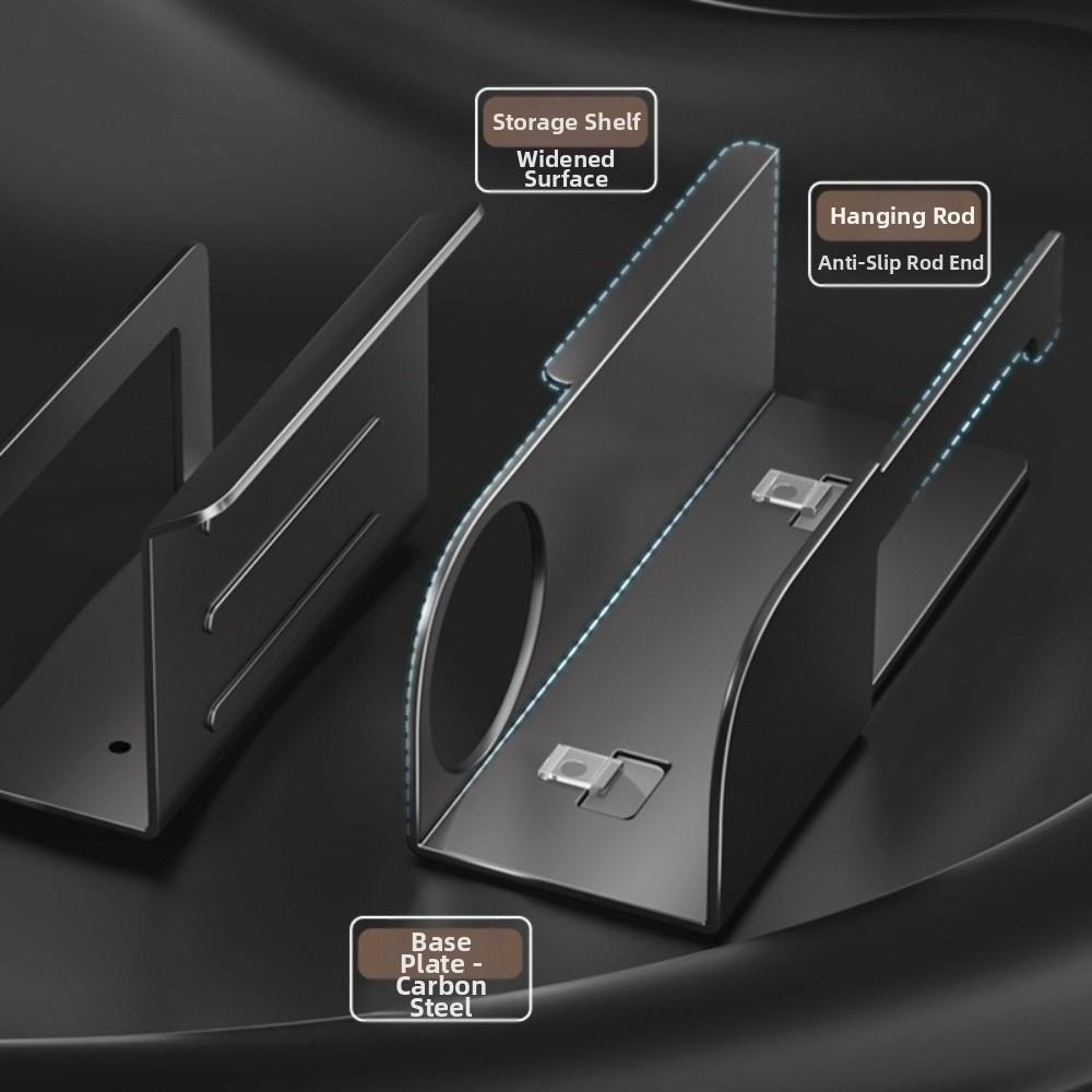 Punch-Free Installation Wall Mount Tissue Roll Rack Bathroom Storage Shelf Home Organization