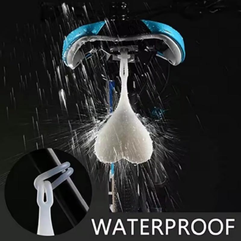 Riding Cycling Waterproof LED Lamp 4 Color Heart Ball Safety Warning Light Creative Silicone Bike Rear Taillight