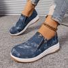 Women's Autumn New Casual Yunda Shoes Women's Platform Muffin Leather One Step Casual Single Shoes