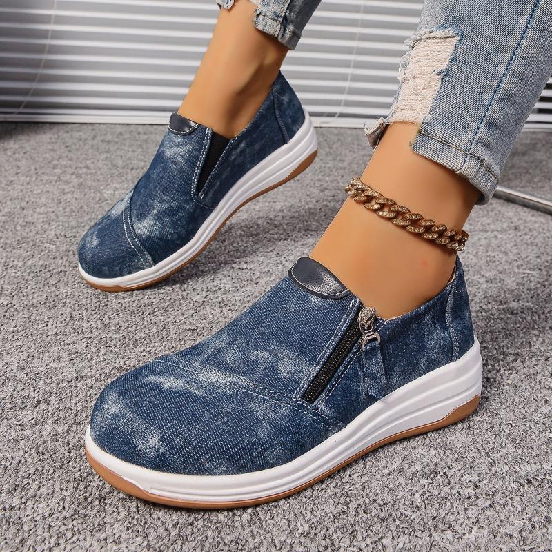 Women's Autumn New Casual Yunda Shoes Women's Platform Muffin Leather One Step Casual Single Shoes
