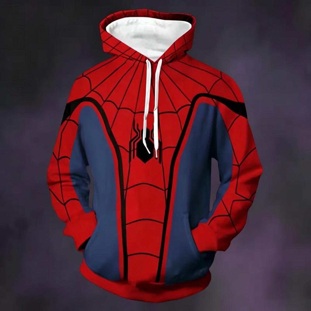 Unisex Casual Loose Fit Long Sleeve Graphic Print Pocket Hoodie for Men and Women