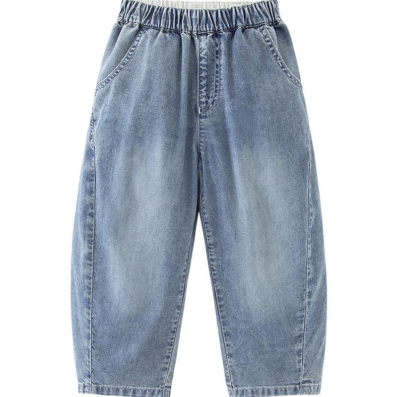 

minibala Boys Summer Antibacterial Cool Soft Denim Jeans 160