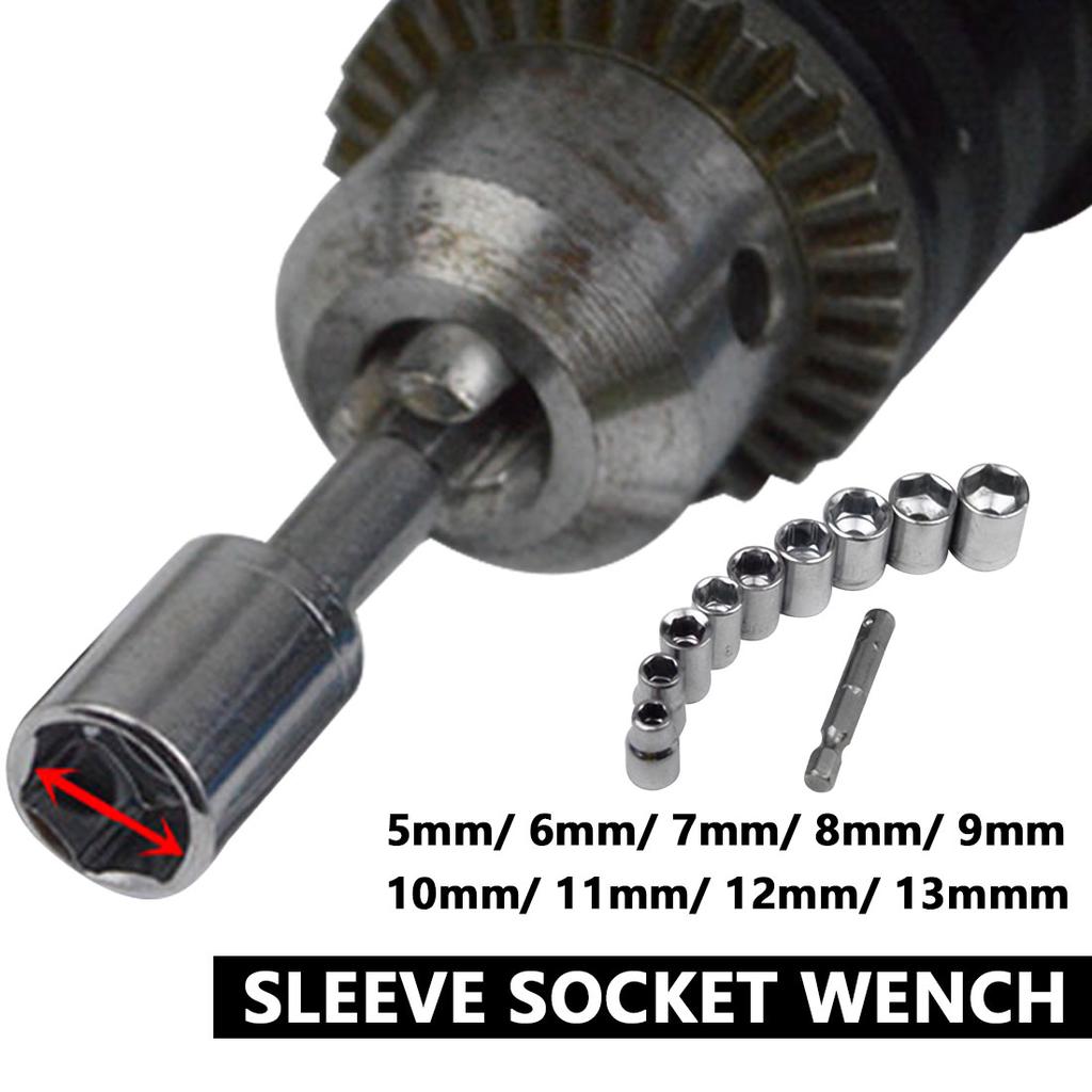 Buy Drive Hex Bit Socket Wrench Set Sleeve Wrench Set Wrench Adapter 5