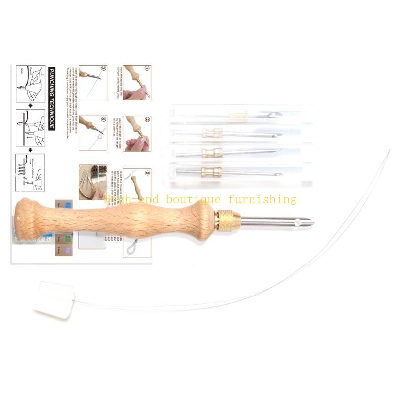 5 размеров вышивальная игла, игла с деревянной ручкой, инструмент для ковроткачества, вышивальная ручка для вышивания, рукоделие DIY China Mainland