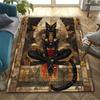 3D HD Printing Ancient Egyptian Cat God Majestic Carpet, Living Room and Bedroom Entrance Door Mat ,Home Decor Mat, Picnic Rug
