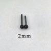 150 par nowe czarne szklane oczy bezpieczeństwa dla pluszowych lalek filcowanie zwierząt 2/3/4mm