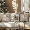 New Christmas Pillow Case Winter Home Decoration Linen Pillow Christmas