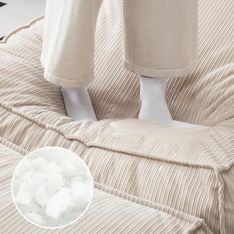 Lazy Compression Sofa Modern Sponge Sofas Relaxing Giant Single Sofa Aesthetic Luxury Living Room Tatami Sofas with Footstool