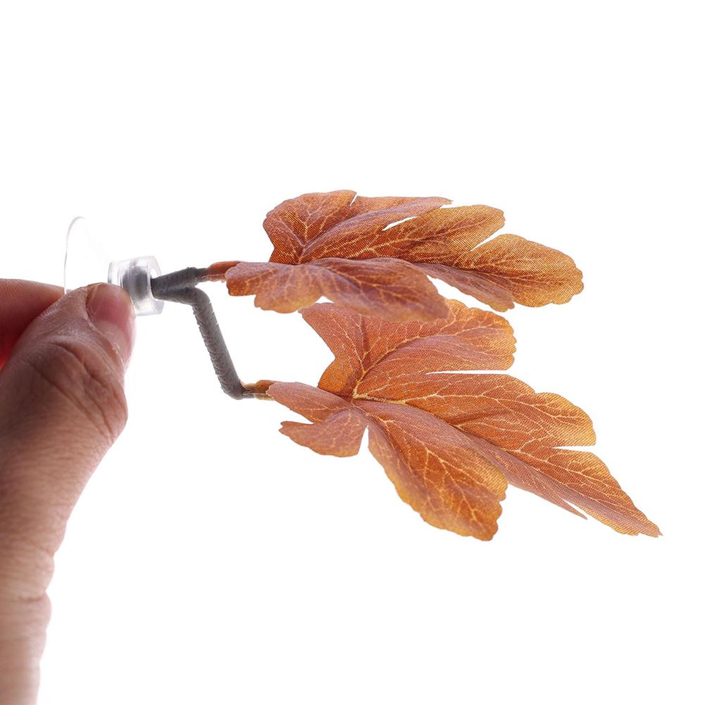 Betta Leaf Hammock with Suction Cup Artificial Aquarium Plant Resting Bed for Betta Fish Fish Tank Decorative Floating Plant