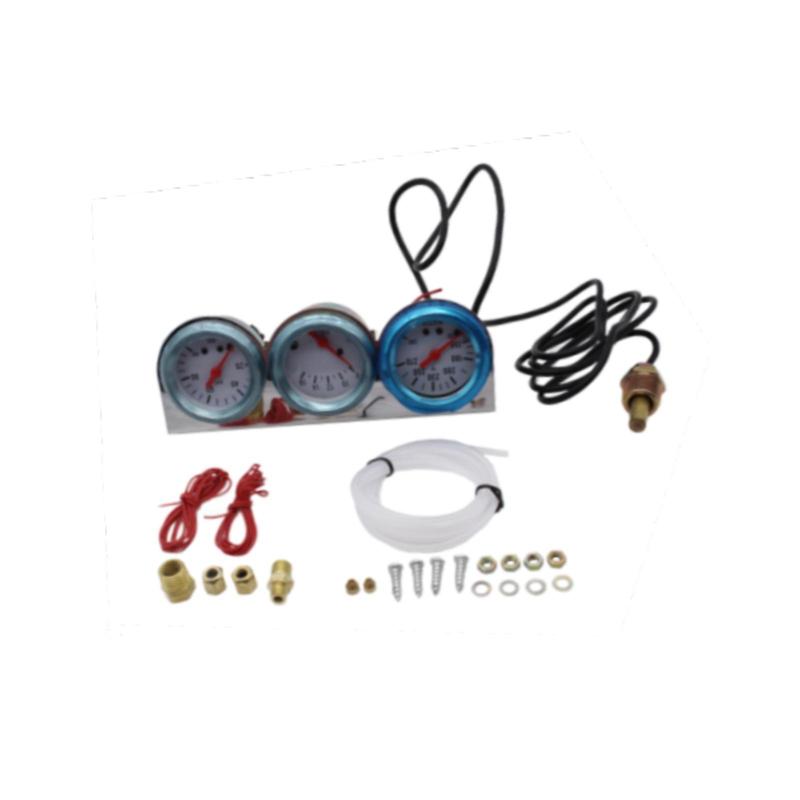 3 in 1 Car Triple Gauge 52mm Automotive Parts High Performance Oil Pressure