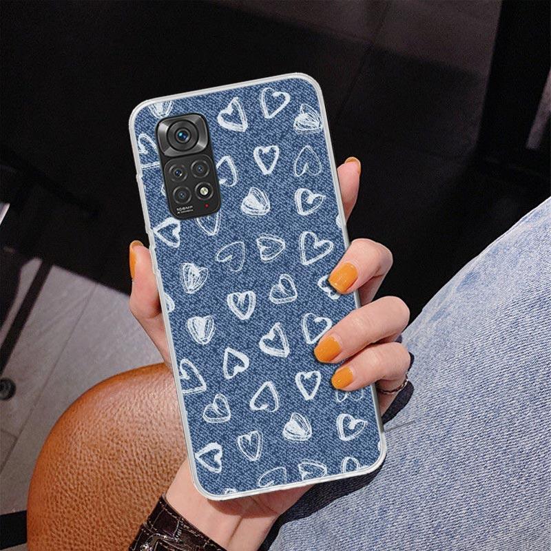 Jeans Cowboy Denim Printed Phnoe Case for Phnoe Case for Xiaomi Redmi Note 15 14 14S 13 Pro Plus 12 12S 11S 11E 10S 10 11T 5G Un