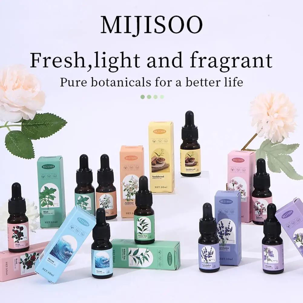 10ml Aromatherapy Essential Oil Diffuser Natural Fragrance Car Perfume Compatible with Air Humidifiers for Home Auto Scents