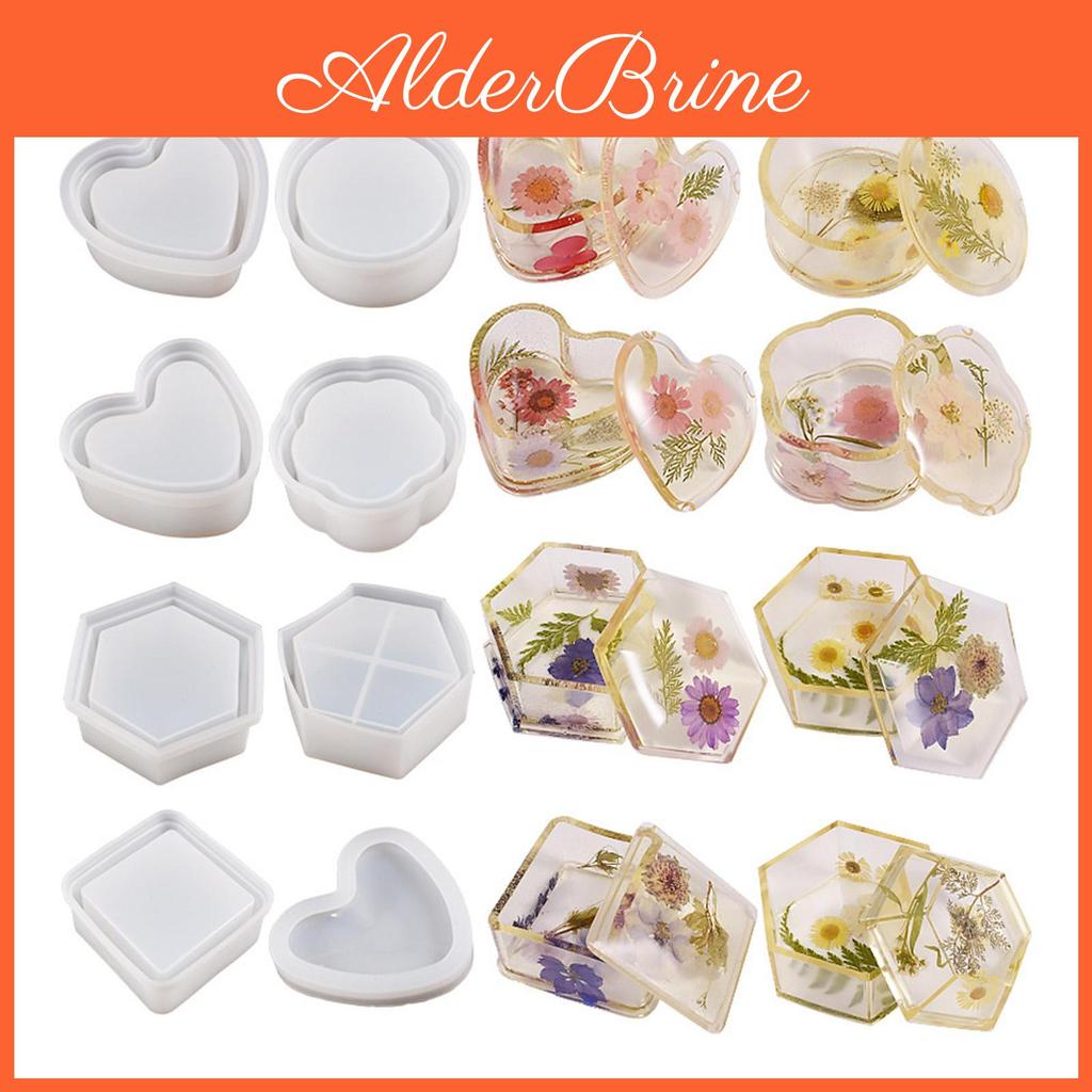 Crystal Jar Epoxy Diy Resin Mold Storage Box Silicone Mould For Diy Jewelry Making Candy Box Container Casting Tool