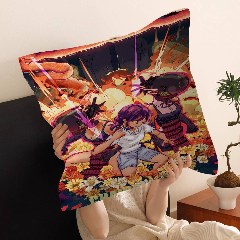 Chainsaw Man The Movie Reze Arc Pillow Gifts Home Office Furnishings Bedroom Sofa Car Cushion Cover Case 45x45cm