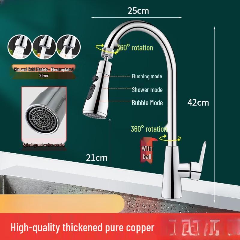 Yuzhuxun HC Kitchen Copper Faucet