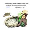 Resin Reptile & Turtle Water and Food Basin - Small Round Feeder Dish
