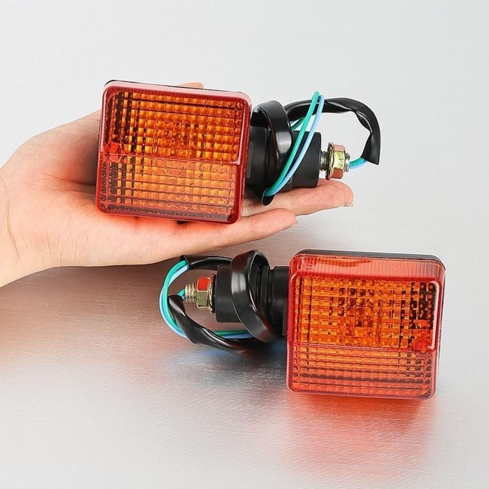 1pair Red Light Rear Front Moto Indicator Classic Scooter Stop Signal TH90 Turn Signal Assembly