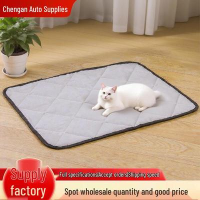 Pet Floor Mat and Cushion: Four-Season Universal Cat Pad and Dog Bed, Soft Cotton Comfort for Sleeping.