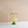 Creative Lotus Leaf Ruffle Glass Vase Plant Pots Table Decoration Flowers Arrangement Modern Floral Vase Room Aesthetic Decor