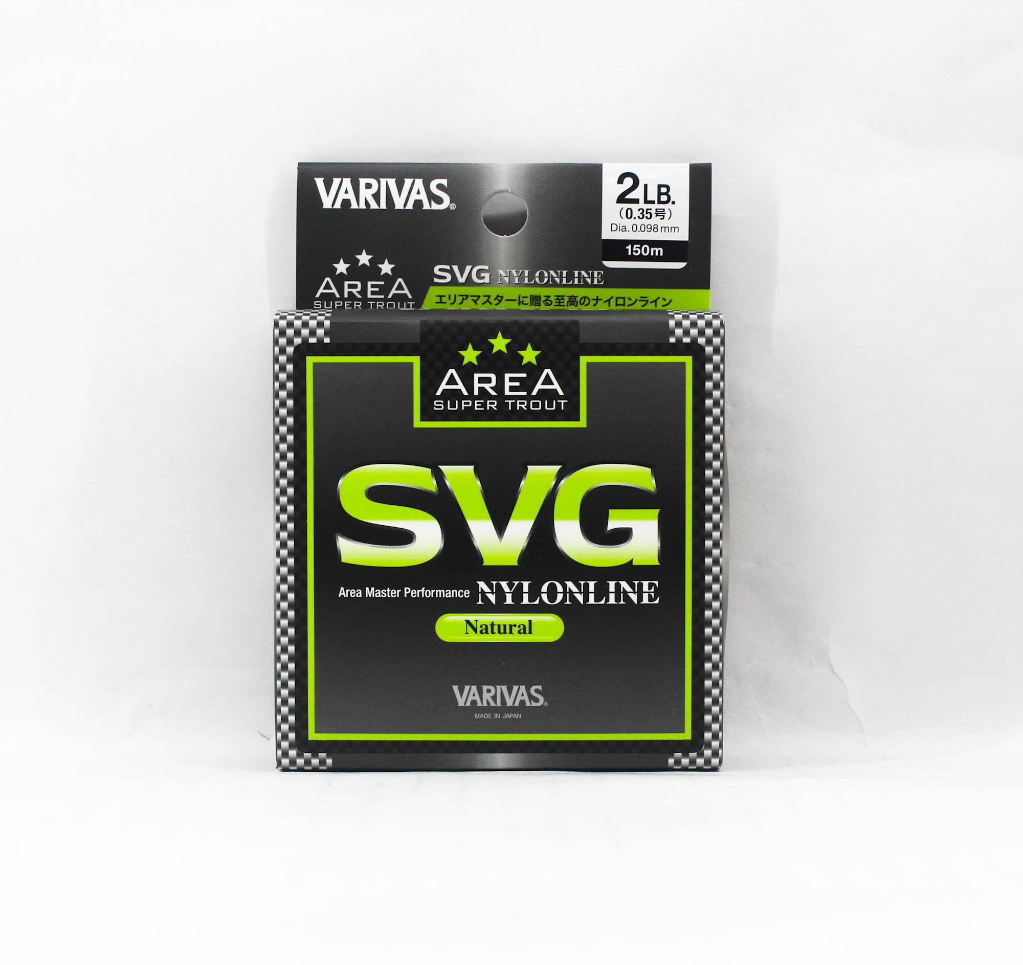 Леска Varivas Nylon Super Trout Area SVG 150 м 2 фунта (7839) чистый