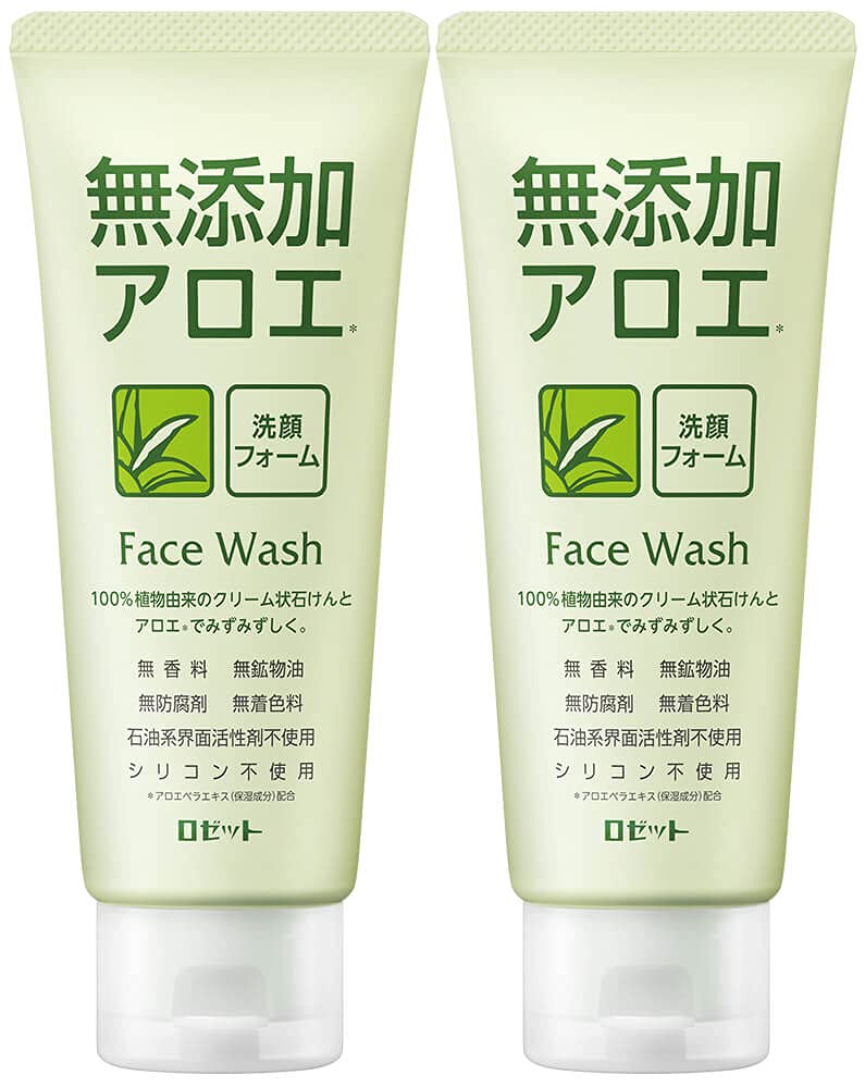 

Rosette aloe facial cleansing foam 140g 2 pieces additive-free