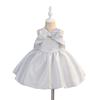 Girls' 2026 Princess Bowknot Formal Dress for First Birthday & Flower Girl Occasions