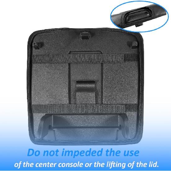 DEYTOP Center Console Cover for Chevy Silverado 2014-2018 Accessories Console Armrest Cover for GMC Sierra 2014-2018 Car Cushion Protector Pad (Black