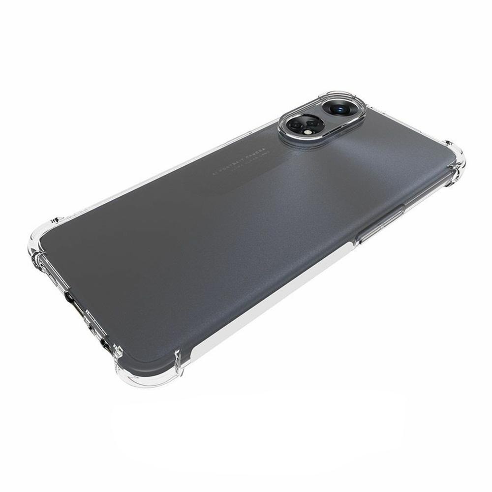 For Oppo Reno8 T 4G Shock-absorbing Clear TPU Phone Case Anti-Slip Protective Cover