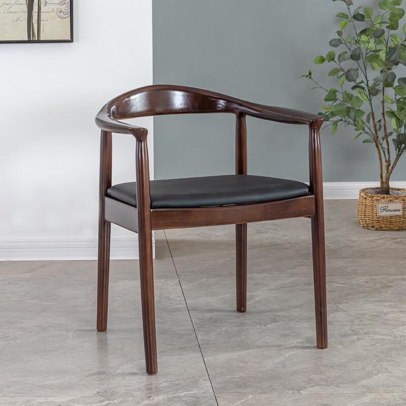 Nufeng Solid Wood Upholstered Dining & Conference Armchair