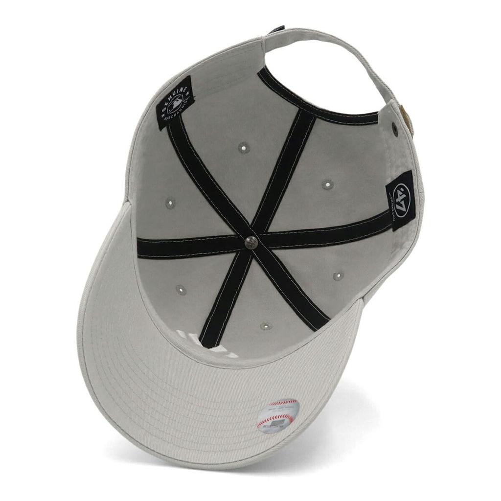 Brand Cap Clean Up MLB Logo New York Yankees Gray Free 47 Clean Up '47