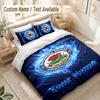 Custom Name Bedding Set 3 PiecesBlackburn Rovers Football Print Duvet Cover + 2 Pillowcases Soft Bed Decor