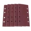 ABUL-100 Pcs Sanding Pads,Sanding Paper Hook And Loop Sand Sheet 93X185mm Punched 8 Holes Grits 40/60/80/120