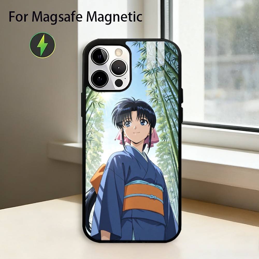 

R-Rurouni Kenshin Phone Case For iPhone17,16,15,14,13,12,11 Plus,Pro Magnetic For Magsafe Wireless Charging iPhone14Plus