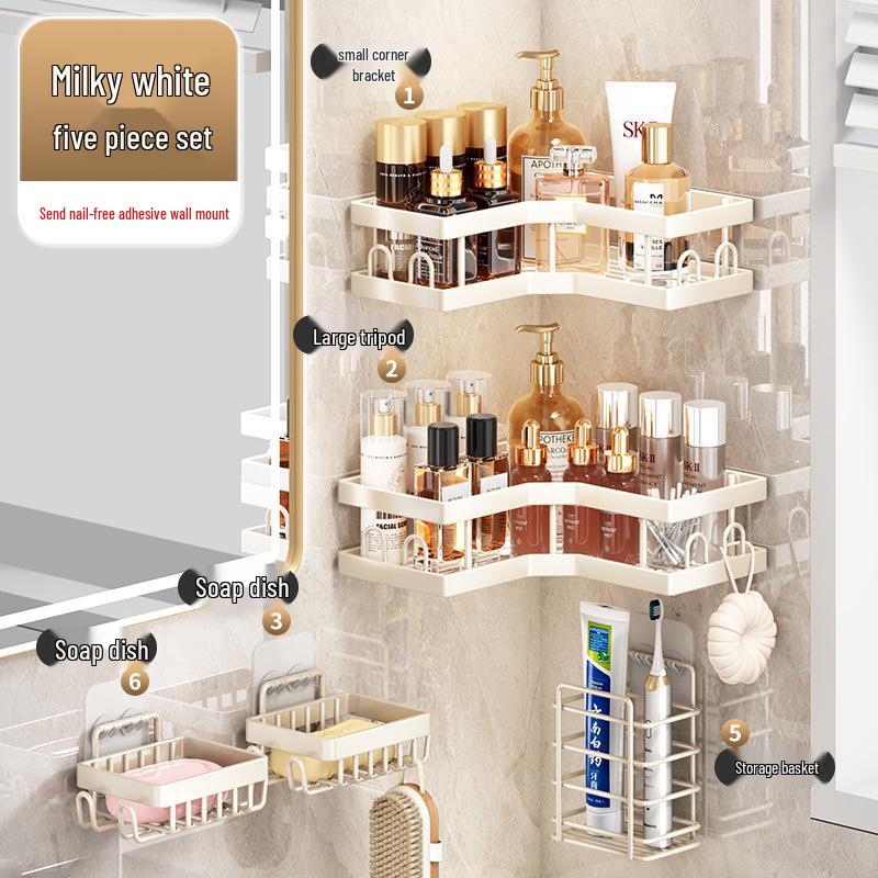 

Треугольная полка для хранения в душе без сверления: Органайзер для ванной комнаты для туалетных принадлежностей