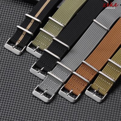Nylon Watch Strap 18mm 20mm 22mm Band Universal Canvas Bracelet for Men Women's Weave Wristband One Piece Loop Watch Band