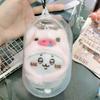 Transparent PVC Stroller Bag for 15cm-16cm Cotton Dolls, Cute Plush Figures, Outdoor Storage.